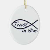 彼の信頼 セラミックオーナメント (右)