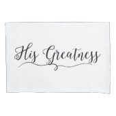 「彼の偉大さ 枕カバー (正面)