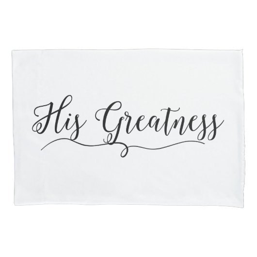 「彼の偉大さ 枕カバー (正面)