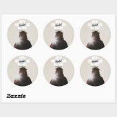 彼の傷で私たちは癒されるステッカーだ ラウンドシール (シート)