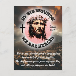 彼の傷によって我々はイースターを癒される ポストカード