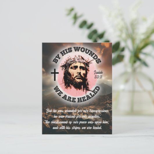 彼の傷によって我々はイースターを癒される ポストカード (スタンド正面)