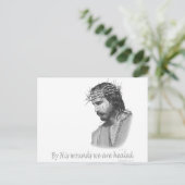 彼の傷によって私たちは癒される ポストカード (スタンド正面)