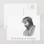 彼の傷によって私たちは癒される ポストカード (正面/裏面)