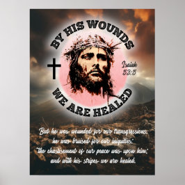 彼の傷によって私達はイースター3:4の比率を癒される ポスター