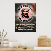 彼の傷によって私達はイースター3:4の比率を癒される ポスター (キッチン)