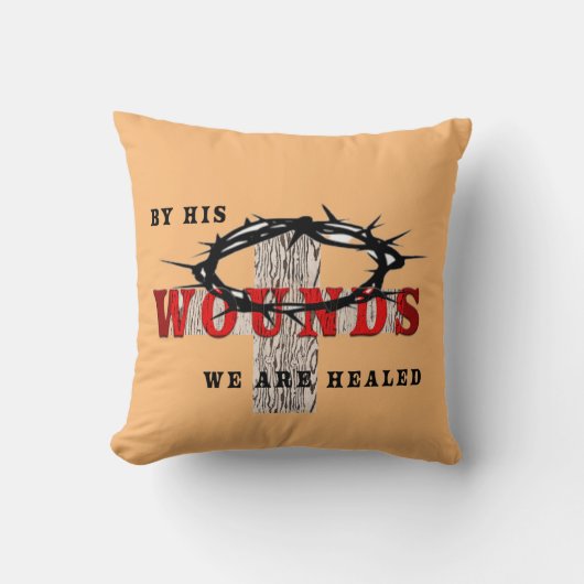 彼の傷 クッション (正面)