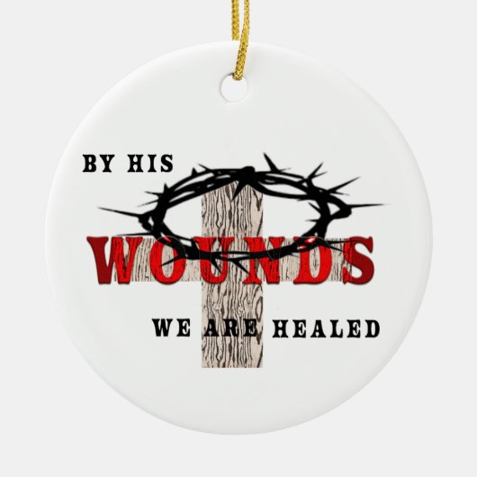 彼の傷 セラミックオーナメント (正面)