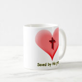 彼の優美によって救われる コーヒーマグカップ (正面右)