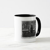 彼の兄弟が付いているルイ14世遊ぶビリヤード マグカップ (正面右)