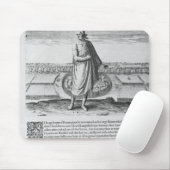 彼の冬の衣服の古いインドの人 マウスパッド (マウス)