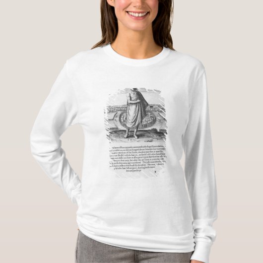 彼の冬の衣服の古いインドの人 Tシャツ (正面)
