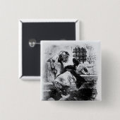 彼の刑務所の鉄のマスクの人 缶バッジ (正面&裏面)