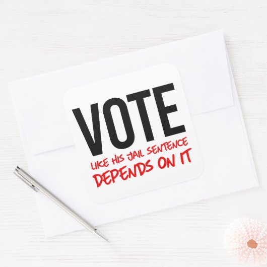 彼の刑期のような投票は、それに依存する スクエアシール (封筒)