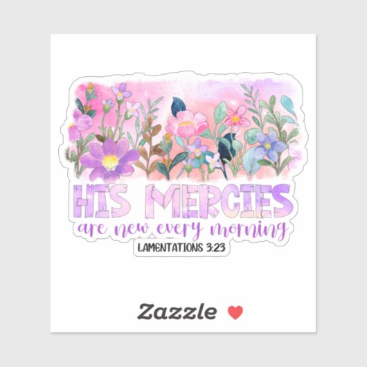 彼の利益は新しいキリスト教の聖書の春の花だ シール (シート)