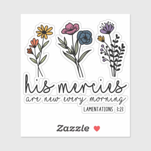 彼の利益は新しいキリスト教の聖書の詩の花 シール (シート)