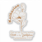 彼の利益は新しい名前をカスタムする聖句だ シール (正面)