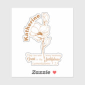 彼の利益は新しい名前をカスタムする聖句だ シール (シート)