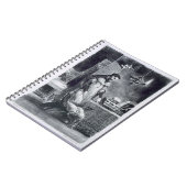 彼の勉強のファウスト、Goetheのファウストから、1828年、(il ノートブック (左側)