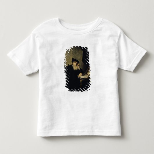 彼の勉強の哲学者 トドラーTシャツ (正面)