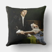 彼の勉強の紳士のポートレート、1528-30年(油 クッション (裏面)