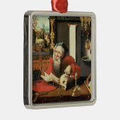 彼の勉強のSt Jerome メタルオーナメント (右)