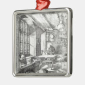 彼の勉強のSt Jerome、1514年 メタルオーナメント (左)