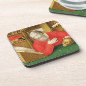彼の勉強のSt Jerome、1650年(bodycolourおよびw/c コースター (左側)