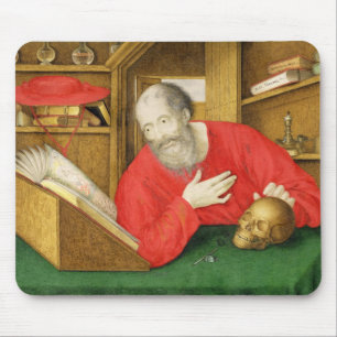 彼の勉強のSt Jerome、1650年(bodycolourおよびw/c マウスパッド
