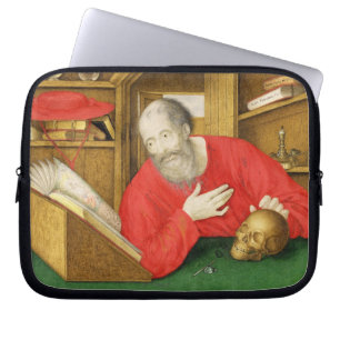 彼の勉強のSt Jerome、1650年(bodycolourおよびw/c ラップトップスリーブ