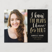 彼の卒業発表ポストカード ポストカード (正面)