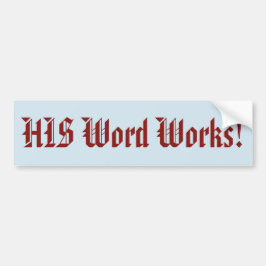 彼の単語の仕事! バンパーステッカー