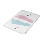 彼の及び彼女の物足跡のバス・マット バスマット (アングル)