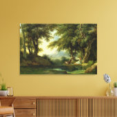 彼の反射に感心した水仙 キャンバスプリント (インサイチュ (リビング))