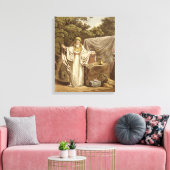 彼の司法上の習慣の中の薬で、Rによって刻まれた キャンバスプリント (インサイチュ (リビング))