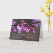 彼の同情は決して失敗しません カード (黄色い花)