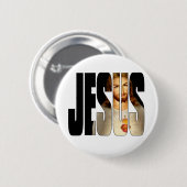 彼の名前の彼のイメージのイエス・キリスト 缶バッジ (正面&裏面)