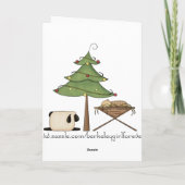 彼の名前はエマニュエルのクリスマスの挨拶状です シーズンカード (裏面)