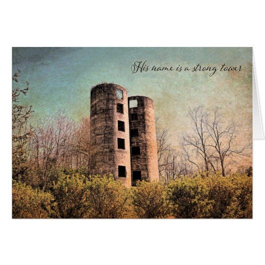 彼の名前は強力なタワーParakaleoノートカード (正面横)