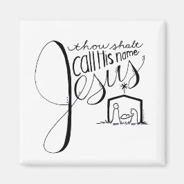 彼の名前をイエスと呼ぶ マグネット