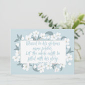 彼の名賛美前は詩篇72:19クリスチャンかわいらしよ カード (スタンド正面)