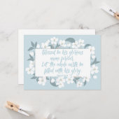 彼の名賛美前は詩篇72:19クリスチャンかわいらしよ カード (正面/裏面インサイチュ)