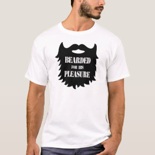 彼の喜びのために髭がある Tシャツ