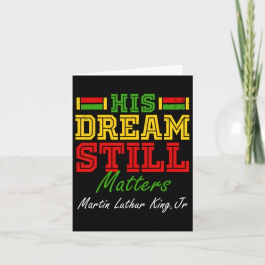 彼の夢はまだ問題Martin Luther King Jr. Ju カード (正面)
