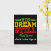 彼の夢はまだ問題Martin Luther King Jr. Ju カード (黄色い花)