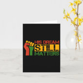 彼の夢はまだMartin Luther King Jr. Day カード (黄色い花)