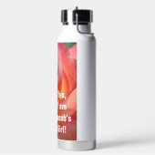 彼の女の子ピンクのバラ愛の絶縁水ボトル ウォーターボトル (左面)