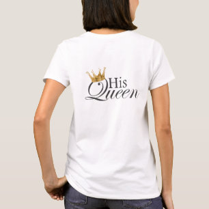 彼の女王、前部ポケットのQ Tシャツ