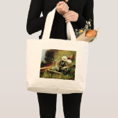 彼の妻とスケッチしているポールHelleu ラージトートバッグ (正面(商品))