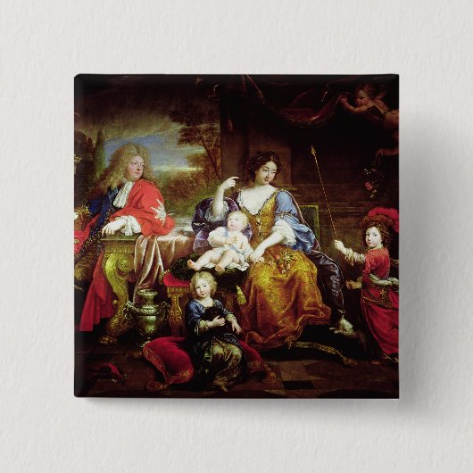 彼の妻を持つ壮大なDauphin 缶バッジ (正面)